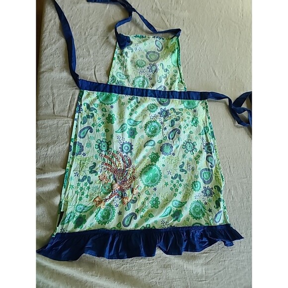 Peacock Apron With Ruffles - Picture 5 of 10